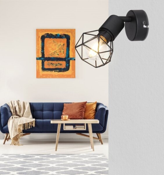 Globo - LED Стенен спот XARA 1xE14/6W/230V черен