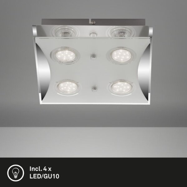 Briloner 3572-048 - LED Плафон FLASH 4xGU10/3W/230V