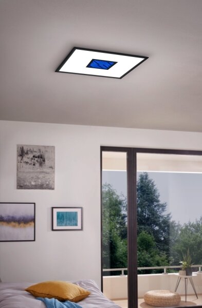 Eglo 900571 -LED RGBW димируемо таванно осветително тяло BORDONARA LED/21,5W/230V + дистанционно управление