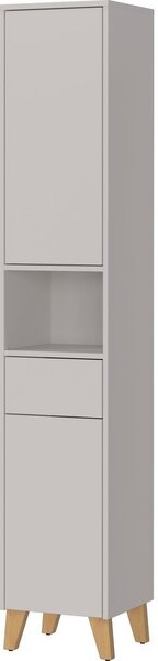 Кремав матов висок шкаф за баня 33x181 cm Arnea – Germania