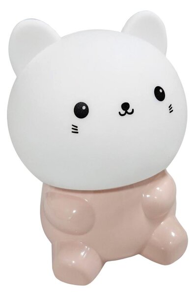LED RGBW детска сензорна лампа LED/1W/5V USB 1200 mAh котка
