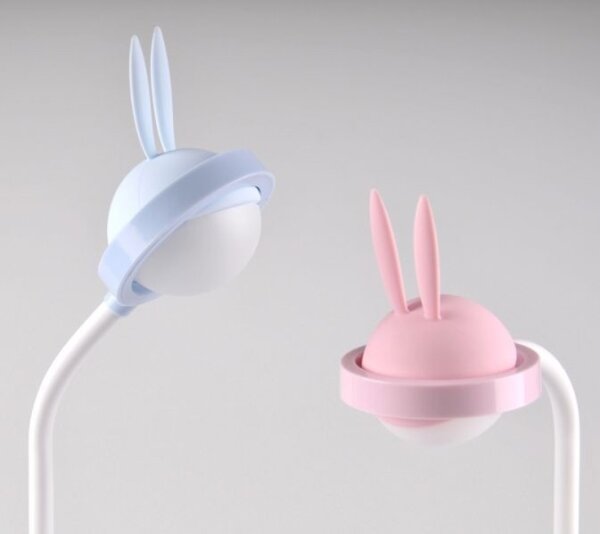 LED Детска сензорна лампа RABBIT LED/0,4W/5V 3000/6500K синя + USB
