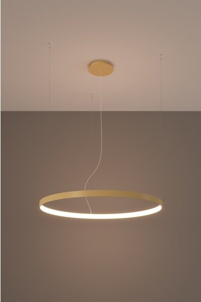 Thoro TH.174 - LED Пендел RIO LED/50W/230V CRI90 3000K Ø 78 cm златист