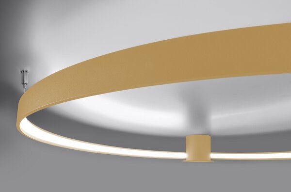 Thoro TH.223 - LED таванно осветително тяло RIO LED/30W/230V CRI 98 4000K Ø 55 cm златисто