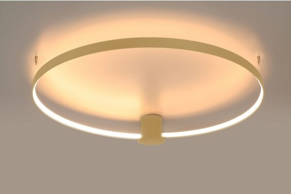 Thoro TH.222 - LED таванно осветително тяло RIO LED/21W/230V CRI98 3000K диам. 55 см златисто