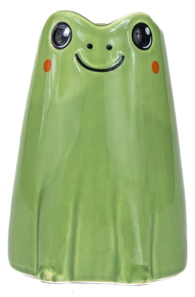 Зелена керамична ваза (височина 10 cm) Frog Mini – Sass & Belle
