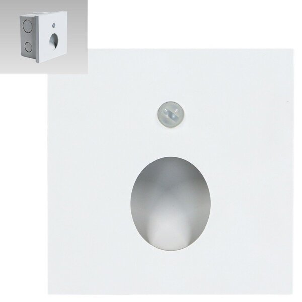 Emithor 70432 - LED осветително за стълби с сензор OLIVE LED/1W/230V бяло