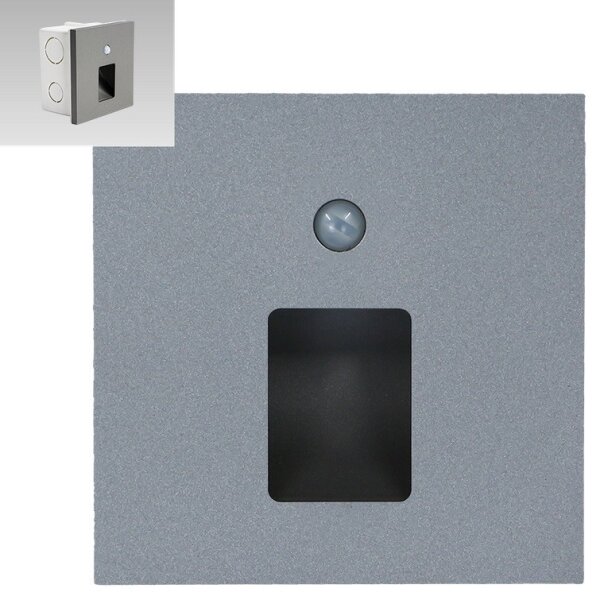 Emithor 70422 - LED осветително за стълби с сензор VIX LED/1W/230V 4000K сиво