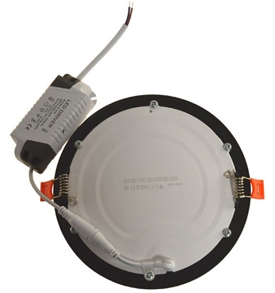 LED Лампа за окачен таван GERD LED/12W/230V 4000K черен