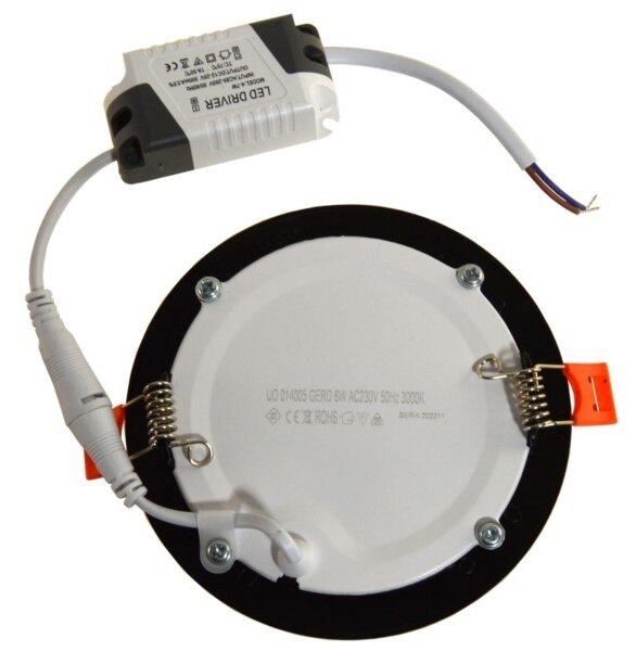 LED Лампа за окачен таван GERD LED/6W/230V 4000K черен