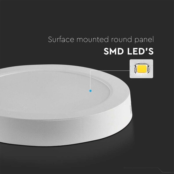 LED Плафониера LED/6W/230V 3000K Ø 12 см бял
