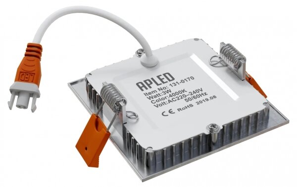 APLED - LED Лампа за вграждане в баня SQUARE LED/3W/230V IP41 85x85 мм