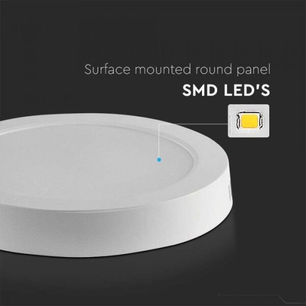 LED Плафониера LED/6W/230V 6500K Ø 12 см бял