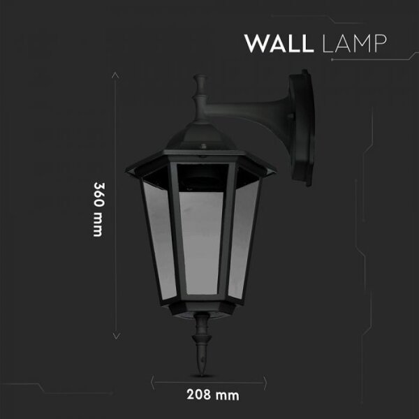 Екстериорен аплик 1xE27/40W/230V IP44 черен