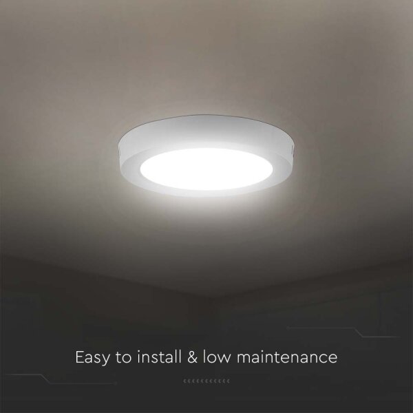 LED Плафониера LED/6W/230V 3000K Ø 12 см бял