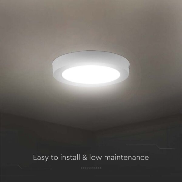 LED Плафониера LED/6W/230V 6500K Ø 12 см бял