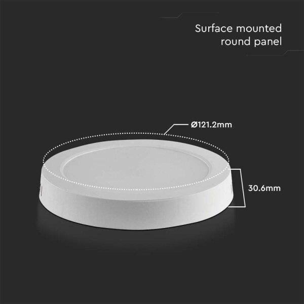 LED Плафониера LED/6W/230V 3000K Ø 12 см бял
