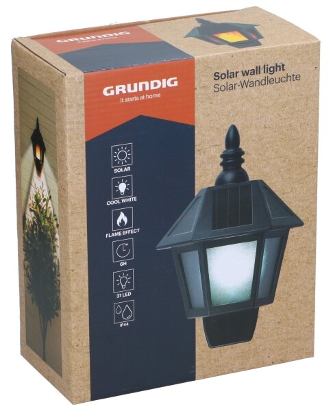 Grundig - LED соларен стенен фенер LED/1,2V 600 mAh IP44