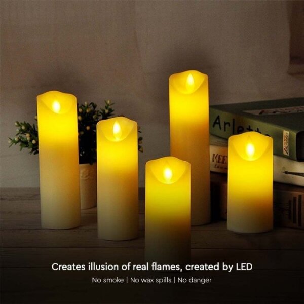 LED свещ LED/2xAA топло бял 15 см