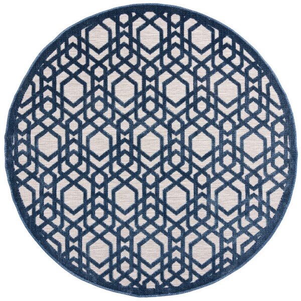 Килим Оро Син 160X160 см, кръгъл, Flair Rugs