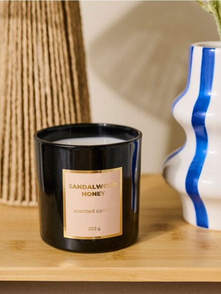 Sinsay - Ароматизирана свещ Sandalwood Honey - черeн