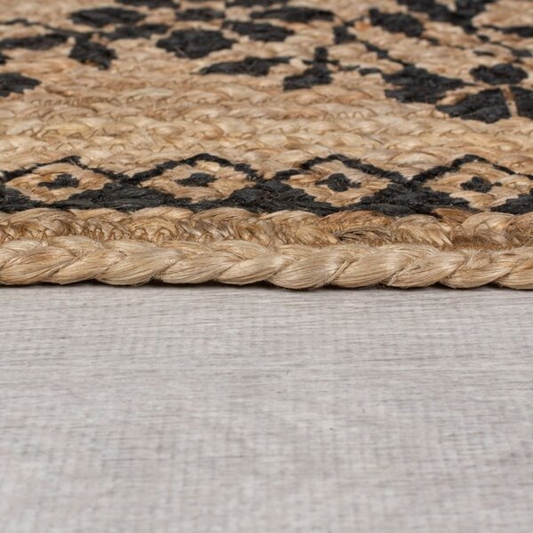 Килим Maisie Natural/Черен 80X150 см, Flair Rugs