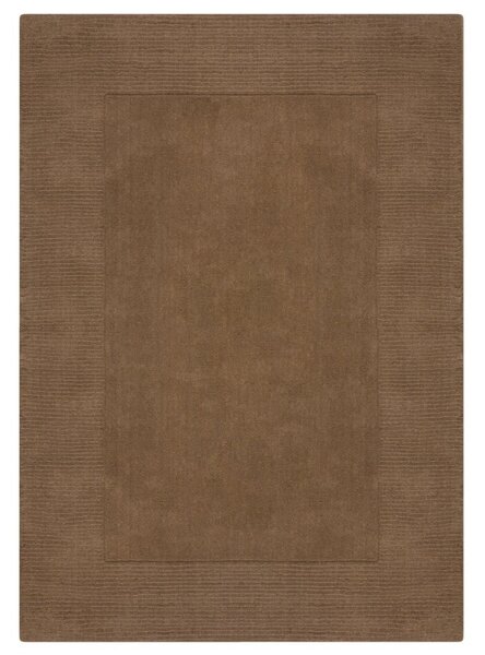 Килим с текстурирана вълнена рамка кафяв 120X170 см, Flair Rugs