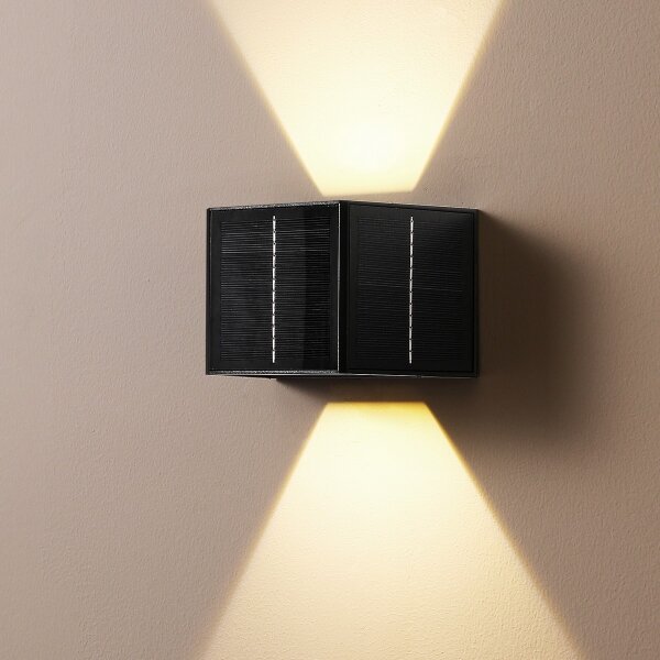 Brilagi - LED соларен стенен фенер SOLAR CUBE LED/2W/3,2V 1300 mAh IP54