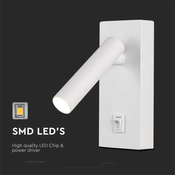 LED Стенен спот LED/2W/230V 4000K бял