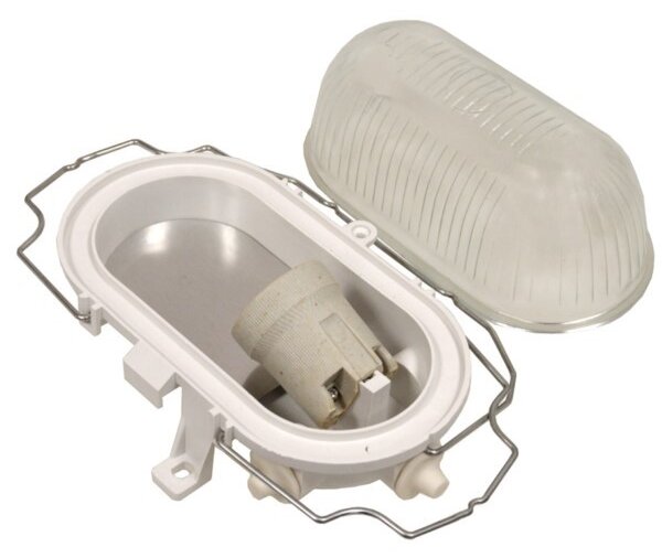 Външно таванно осветително тяло RADUS 1xE27/60W/230V IP54 бяло