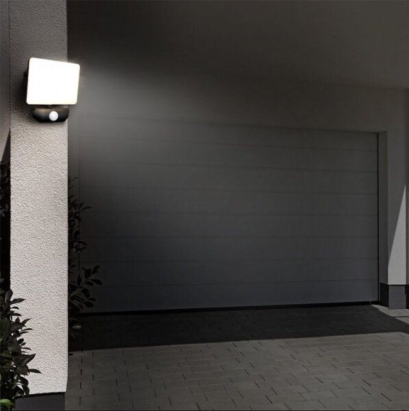 Solight WM-30WS-Q - LED Екстериорен прожектор със сензор LED/30W/230V 4000K IP44