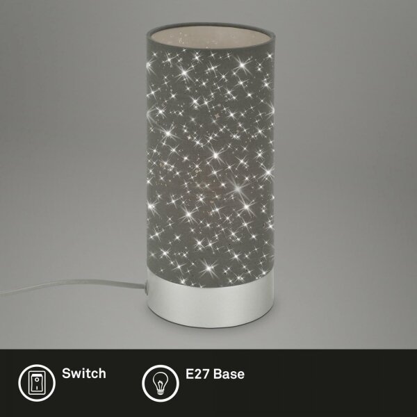 Briloner 7028-014 - Настолна лампа STARRY SKY 1xE14/25W/230V сив