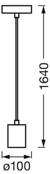 Ledvance - Пендел PENDULUM ROUND 1xE27/15W/230V златист