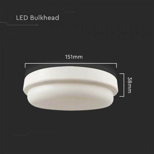 LED Плафон за баня LED/12W/230V 3000K IP54 Ø 15 см