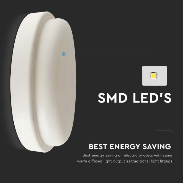 LED Плафон за баня LED/12W/230V 3000K IP54 Ø 15 см