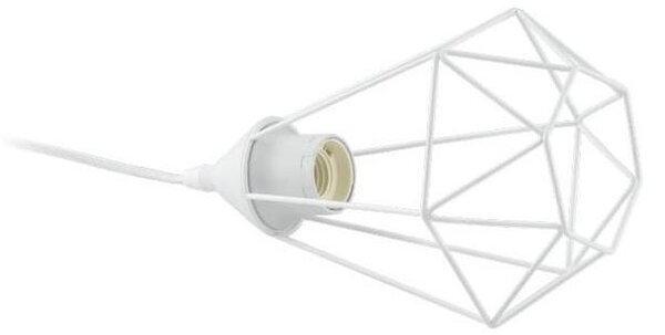 Eglo 79085 - Настолна лампа за включване в контакт BYRON 1xE27/40W/230V бяла