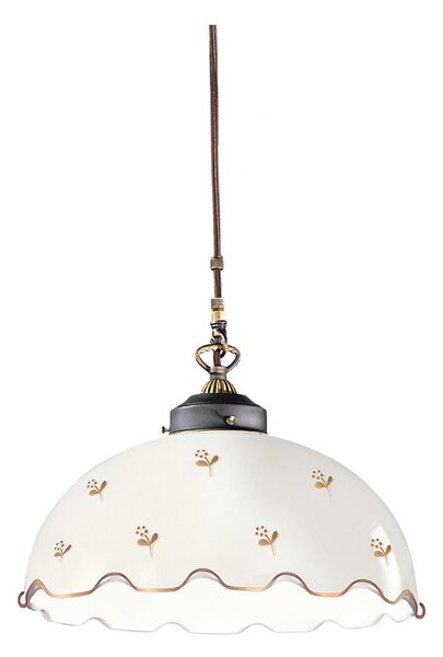 Kolarz 731.32.162 - Висяща лампа на кабел NONNA 1xE27/75W/230V, Ø 36 cm, с флорален мотив, розово злато