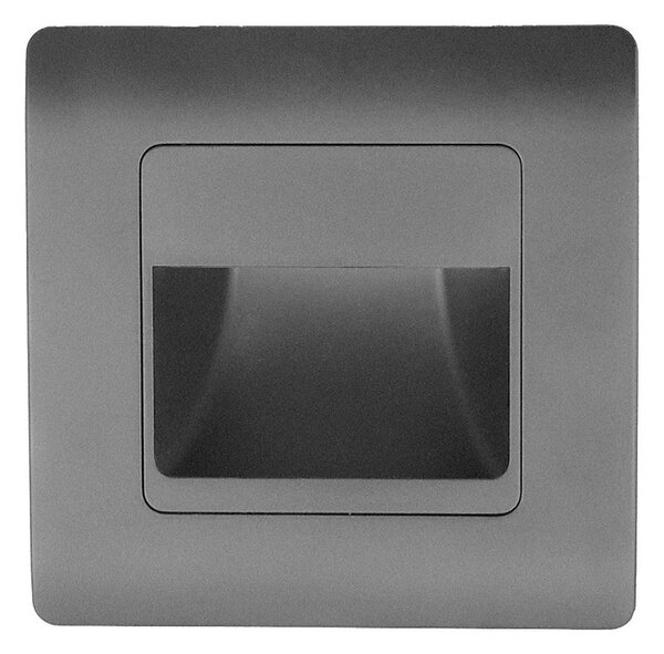 Emithor 70439 - LED Лампа за стълбище STEP LIGHT LED/1W/230V антрацит