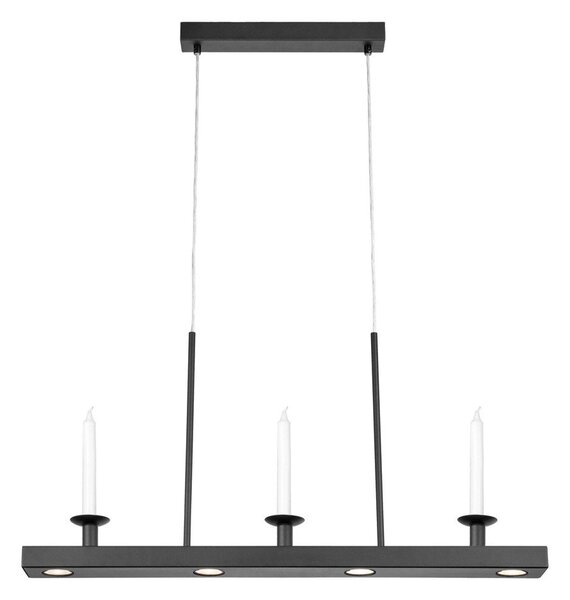 Черно метално LED затъмняващо се висящо осветително тяло Dining – Markslöjd