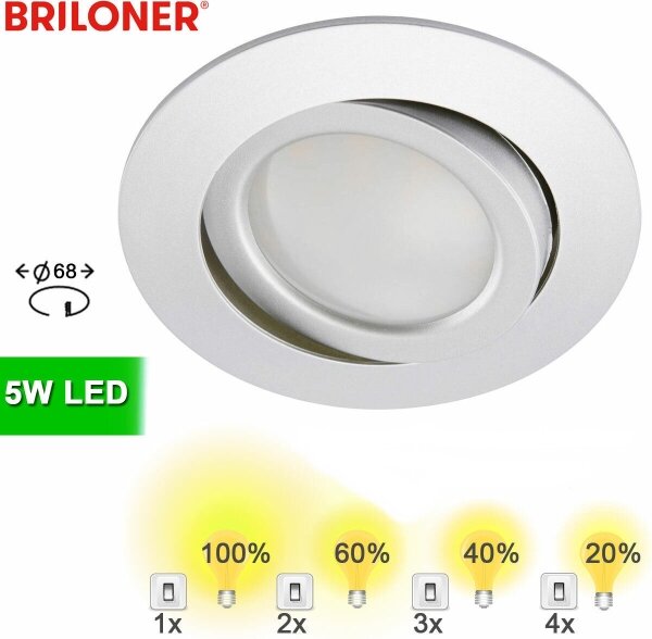 Briloner 8309-019 - LED Димируема лампа за баня LED/5W/230V IP23