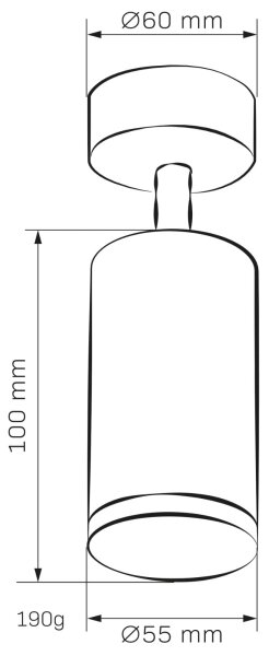 Спот за баня TURYN 1xGU10/10W/230V IP44 черен