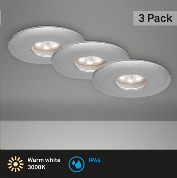 Briloner 7240-039 -К-кт 3x LED Лампа за вграждане в баня LED/1,8W/230V IP44