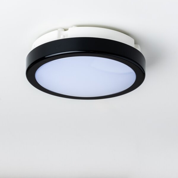 Brilagi - LED Плафон за баня PERA LED/12W/230V Ø 18 см IP65 черен