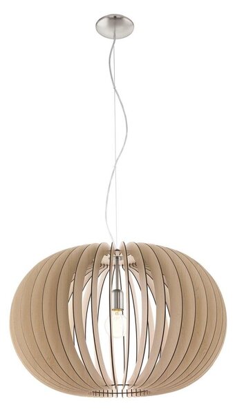 Eglo 95042 - Висящ полилей на кабел STELLATO, 1 x E27, 60 W, 230 V, Ø 70 см, бежов