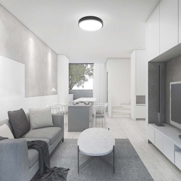 LED Плафон за баня LED/18W/230V 3000K IP44 черен