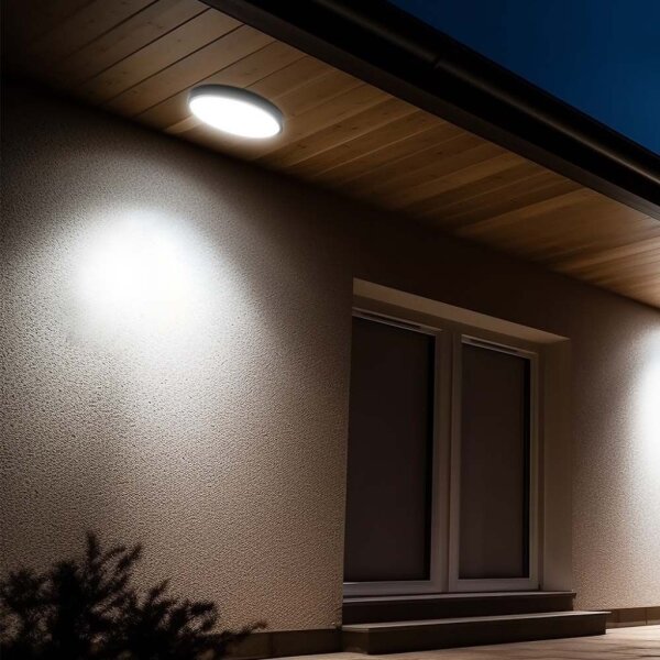 LED Плафон за баня LED/18W/230V 3000K IP44 черен
