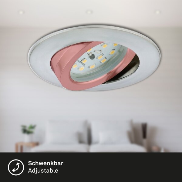 Briloner 7296-019 - LED вградено баня 6,5W 230V IP23