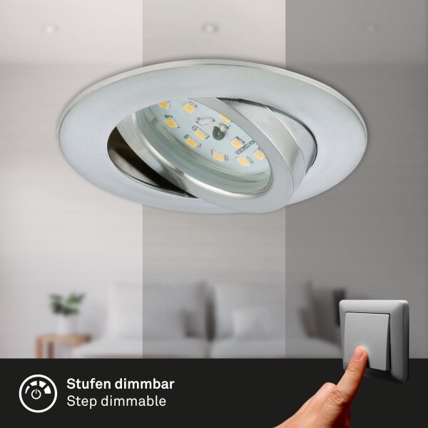 Briloner 7296-019 - LED вградено баня 6,5W 230V IP23