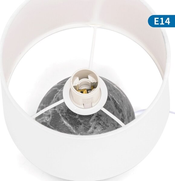 Aigostar - Настолна лампа 1xE14/40W/230V сив