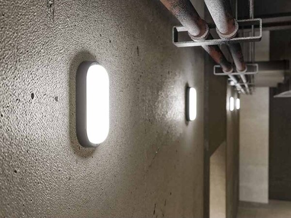 LED външен стенен аплик LED/6W/230V IP54 черен